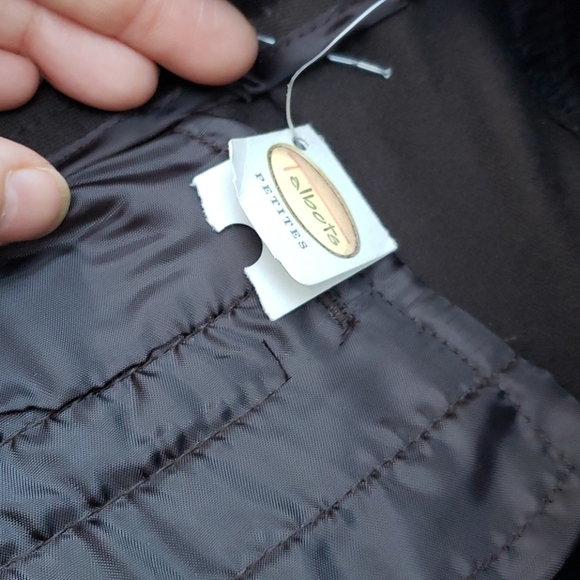 Talbots Petites stretch brown pants wide leg 16P - Picture 12 of 13